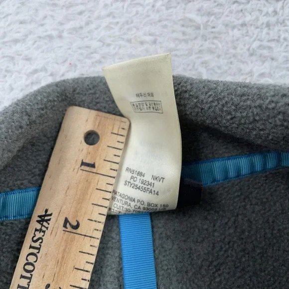 Patagonia Synchilla Snap-T Fleece Women's XS Pullover Gray Purple Trim - Picture 8 of 8